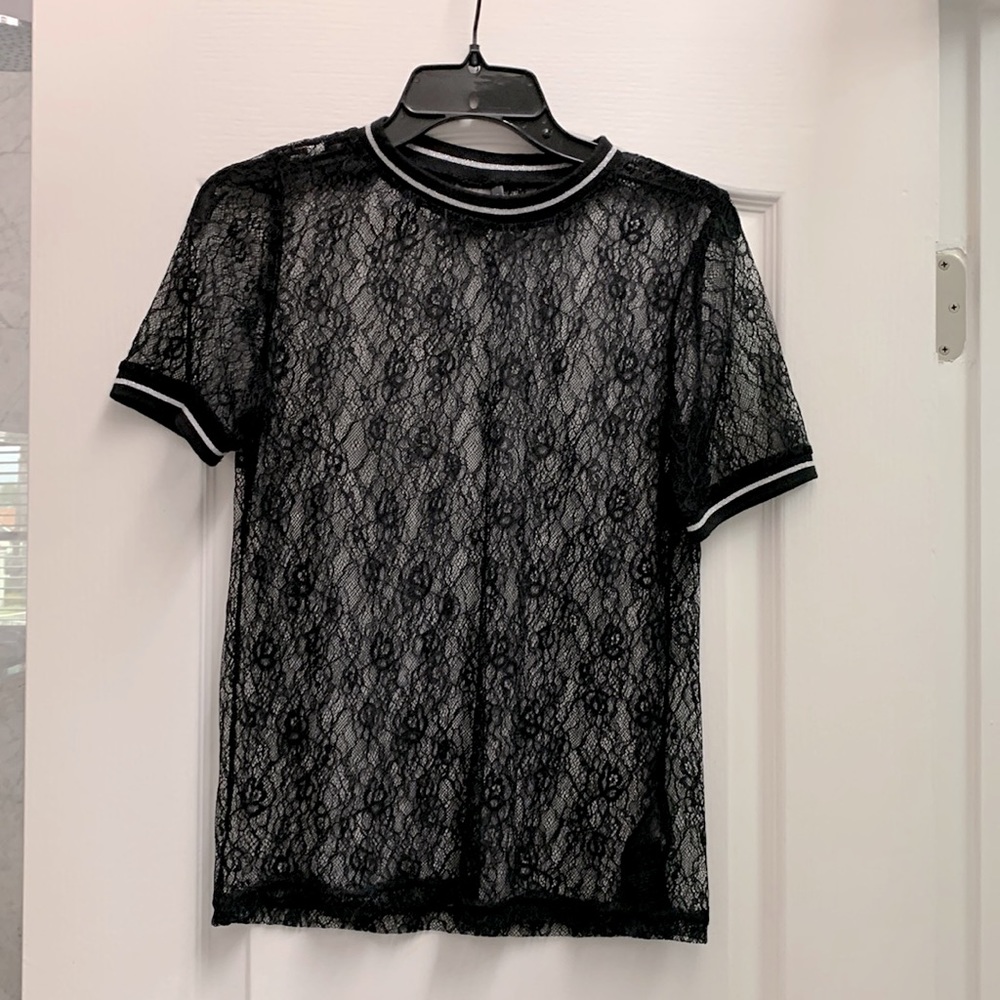 Black Lace Top - Small